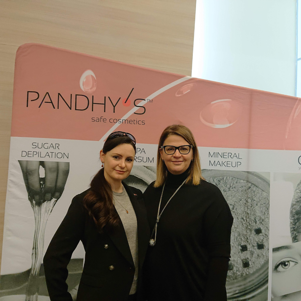 Jess Koroleva with the founder of PANDHY’s founder, Gertrud Borbio